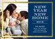 Blue New Year New Home Photo Moving Announcements Image 3 of 3